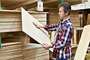 a contractor purchasing medium density overlay plywood